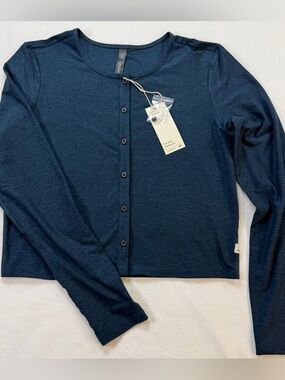 Ododos Womens Lightweight Loungewear Button Front Top NWT